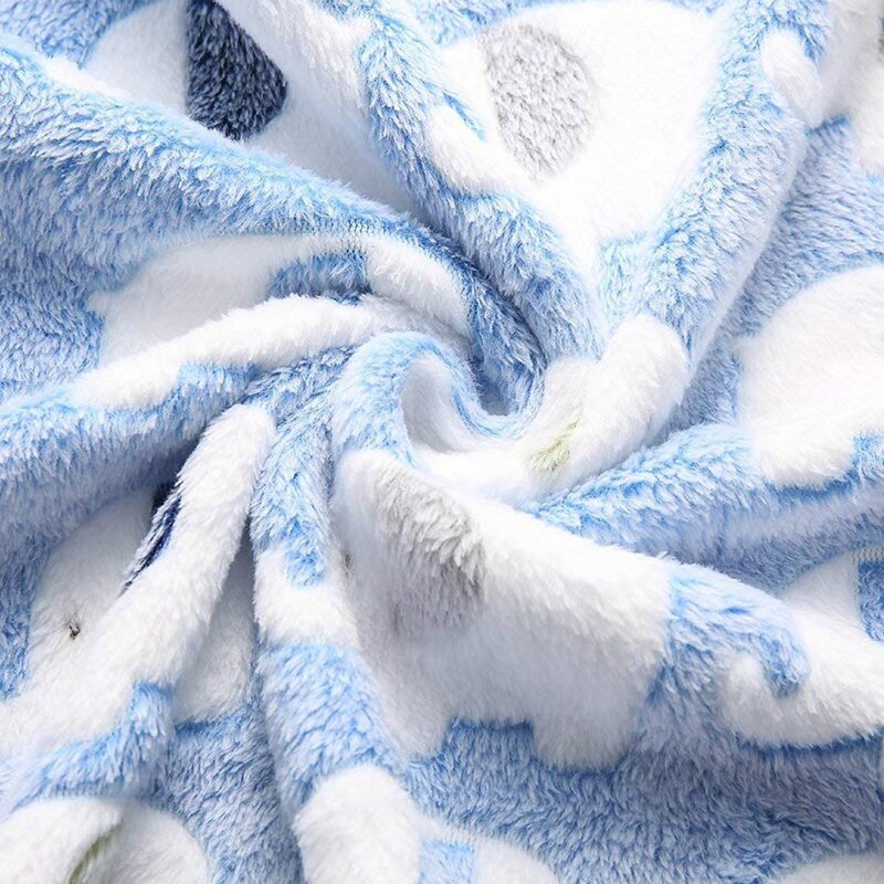 HKM-1001405 Cozy Coral Fleece Padded Dog House Mat with Bunny and Elephant Patterns