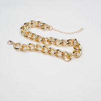 HKM-1001533 Metal Dog and Cat Necklace - Gold, Medium (36cm + 7cm Chain) & Large (46cm + 7cm Chain)
