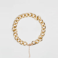 HKM-1001533 Metal Dog and Cat Necklace - Gold, Medium (36cm + 7cm Chain) & Large (46cm + 7cm Chain)