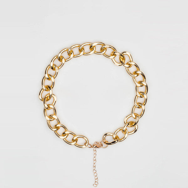 HKM-1001533 Metal Dog and Cat Necklace - Gold, Medium (36cm + 7cm Chain) & Large (46cm + 7cm Chain)