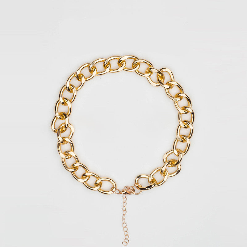 HKM-1001533 Metal Dog and Cat Necklace - Gold, Medium (36cm + 7cm Chain) & Large (46cm + 7cm Chain)