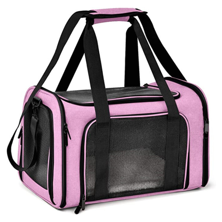 HKM-1001789 One-Shoulder Pet Transport Bag - Easy Carry Oxford Pet Bag for Cats and Dogs