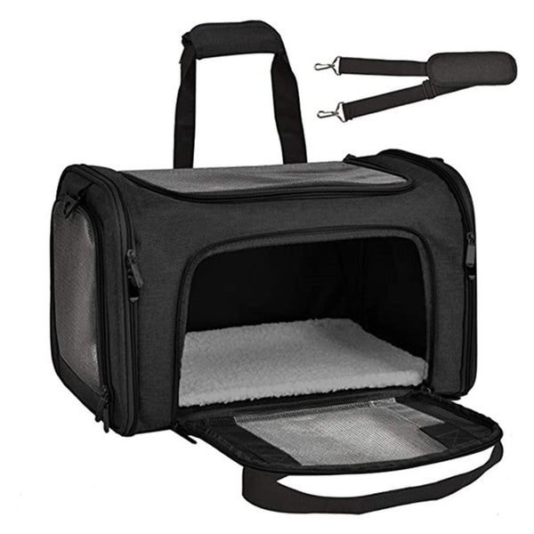 HKM-1001789 One-Shoulder Pet Transport Bag - Easy Carry Oxford Pet Bag for Cats and Dogs