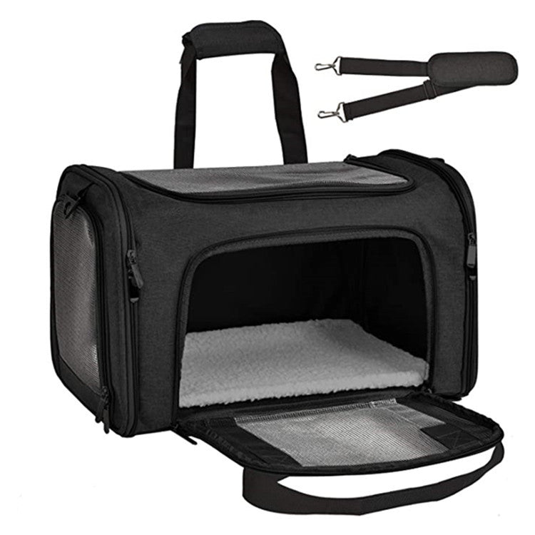 HKM-1001789 One-Shoulder Pet Transport Bag - Easy Carry Oxford Pet Bag for Cats and Dogs