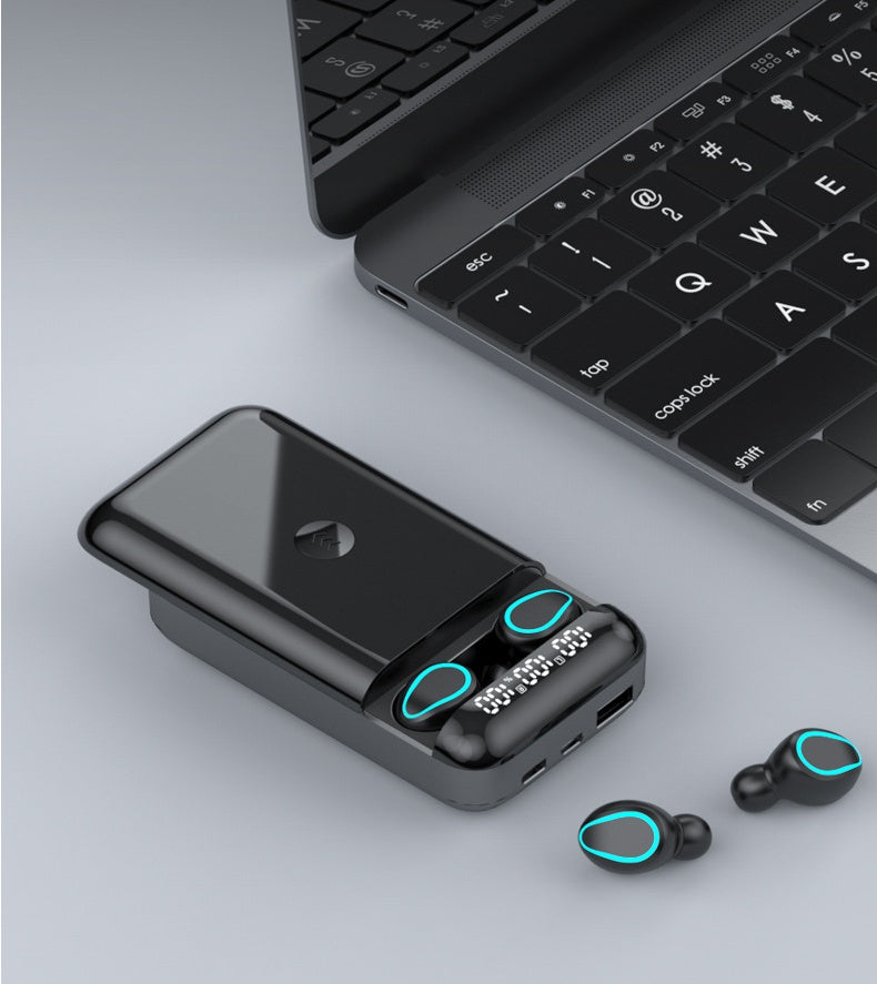 HKM-100435 Invisible In-Ear Wireless Bluetooth Headset for Sports and Gaming with Multi-Point Connection