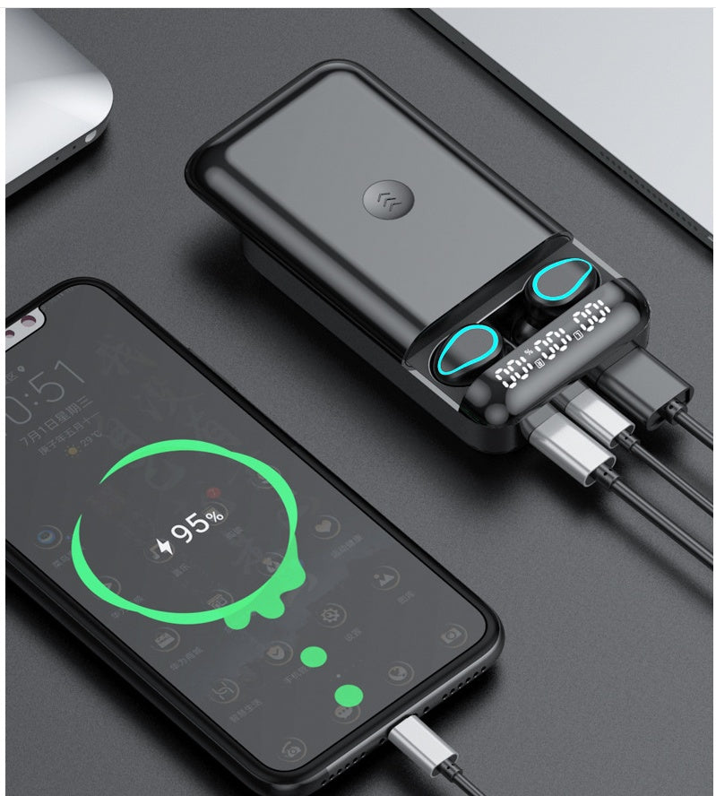 HKM-100435 Invisible In-Ear Wireless Bluetooth Headset for Sports and Gaming with Multi-Point Connection