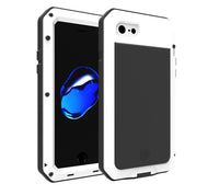 HKM-100499 Waterproof Drop-Proof Phone Case for iPhone 7, 8, 7 Plus, 8 Plus, SE2 - Simple Metal Design