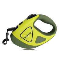 HKM-1005117 Automatic Retractable Dog Leash with LED Light and Anti-Slip Handle, 3m/5m Durable Braid Pet Supply