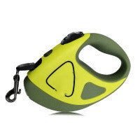 HKM-1005117 Automatic Retractable Dog Leash with LED Light and Anti-Slip Handle, 3m/5m Durable Braid Pet Supply