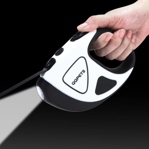 HKM-1005117 Automatic Retractable Dog Leash with LED Light and Anti-Slip Handle, 3m/5m Durable Braid Pet Supply