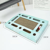 HKM-1005501 Large Cat Scratching Board in Corrugated Paper - Rectangle, Square, and Round Styles
