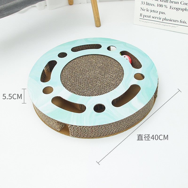 HKM-1005501 Large Cat Scratching Board in Corrugated Paper - Rectangle, Square, and Round Styles