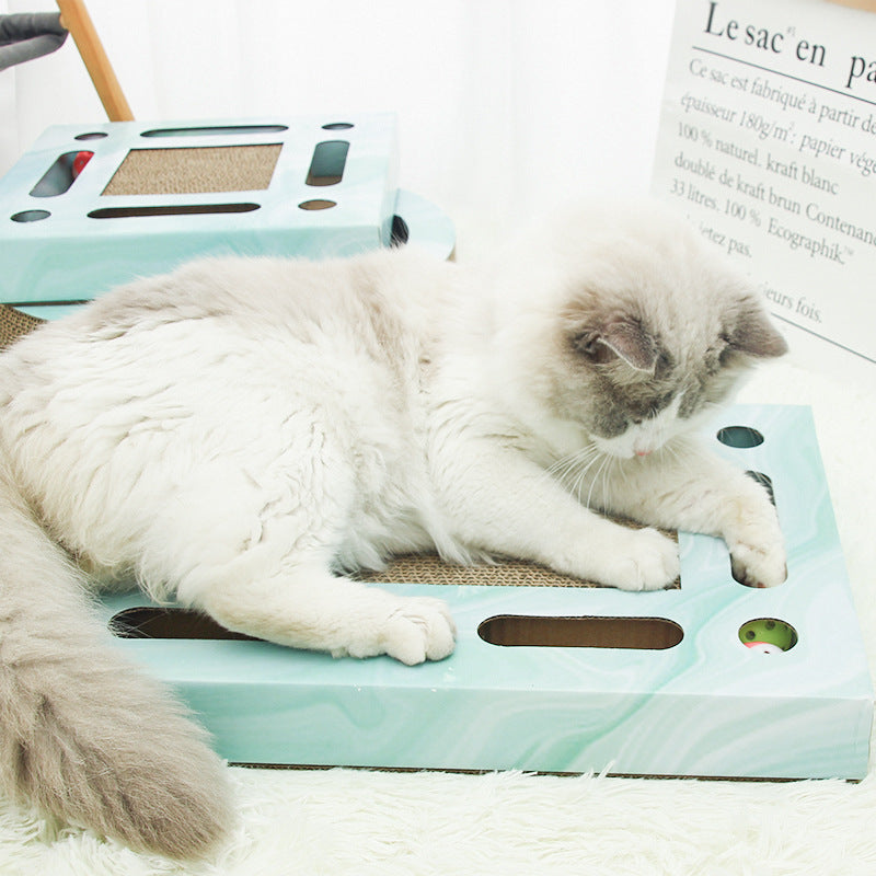 HKM-1005501 Large Cat Scratching Board in Corrugated Paper - Rectangle, Square, and Round Styles