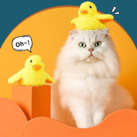 HKM-1006141 Automatic Gravity Duck Electric Cat Toy with Sound and Vibration - Rechargeable with Catnip