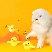 HKM-1006141 Automatic Gravity Duck Electric Cat Toy with Sound and Vibration - Rechargeable with Catnip