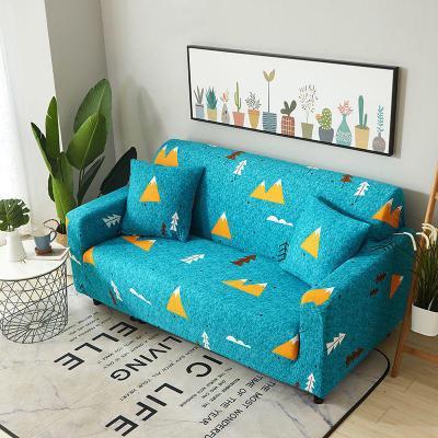 HKM-100627 Detachable Cloth Sofa Cover with Plant Flower Pattern for Sectional Sofas