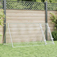 HKM-1006909 Spacious Silver Galvanized Chicken Coop for Hens and Small Animals 200x105x91 cm