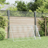 HKM-1006909 Spacious Silver Galvanized Chicken Coop for Hens and Small Animals 200x105x91 cm