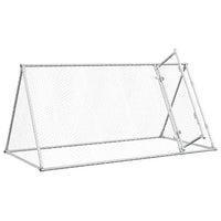 HKM-1006909 Spacious Silver Galvanized Chicken Coop for Hens and Small Animals 200x105x91 cm