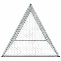 HKM-1006909 Spacious Silver Galvanized Chicken Coop for Hens and Small Animals 200x105x91 cm