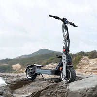 HKM-100755 HEZZO F9 Dual Motor 60V 40Ah Electric Fat Tire Scooter, 80-100km Range, 90km/h Max Speed, Foldable, Hydraulic Brakes