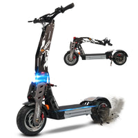 HKM-100755 HEZZO F9 Dual Motor 60V 40Ah Electric Fat Tire Scooter, 80-100km Range, 90km/h Max Speed, Foldable, Hydraulic Brakes