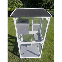 HKM-1008957 Large Indoor Outdoor Cat Climbing Frame with Cozy Sleeping Area