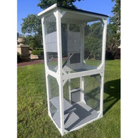 HKM-1008957 Large Indoor Outdoor Cat Climbing Frame with Cozy Sleeping Area