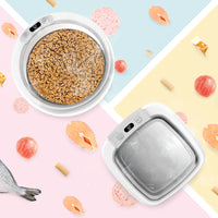 HKM-1009085 Smart Stainless Steel Heated Bowl for Dogs and Cats, Detachable Round Design
