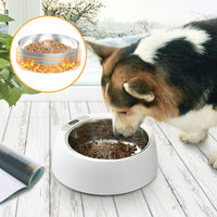 HKM-1009085 Smart Stainless Steel Heated Bowl for Dogs and Cats, Detachable Round Design