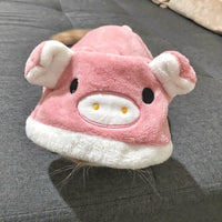 HKM-1009469 Cozy Cartoon Coral Fleece Pet Clothing for Cats and Dogs - Blue Cat British Shorthair Perfect for Autumn and Winter