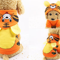 HKM-1009725 Cartoon Pet Coat for Small to Medium Dogs - Owl, Dinosaur, Duck, Tiger, Caterpillar Designs