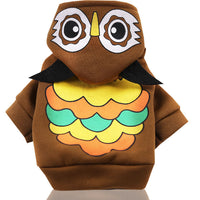 HKM-1009725 Cartoon Pet Coat for Small to Medium Dogs - Owl, Dinosaur, Duck, Tiger, Caterpillar Designs