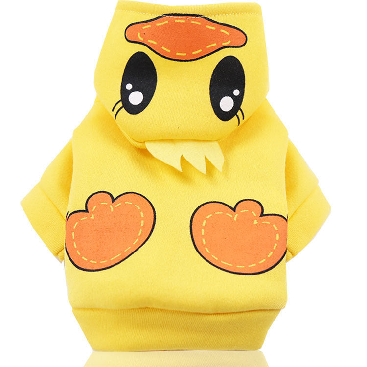 HKM-1009725 Cartoon Pet Coat for Small to Medium Dogs - Owl, Dinosaur, Duck, Tiger, Caterpillar Designs