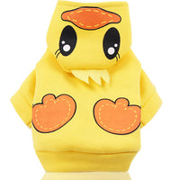HKM-1009725 Cartoon Pet Coat for Small to Medium Dogs - Owl, Dinosaur, Duck, Tiger, Caterpillar Designs