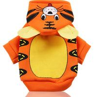 HKM-1009725 Cartoon Pet Coat for Small to Medium Dogs - Owl, Dinosaur, Duck, Tiger, Caterpillar Designs