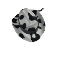 HKM-1010109 Leopard Print Cat Hat for All Seasons ¨C Stylish Denim Decoration