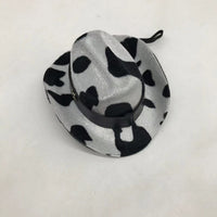 HKM-1010109 Leopard Print Cat Hat for All Seasons ¨C Stylish Denim Decoration