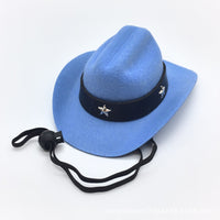HKM-1010109 Leopard Print Cat Hat for All Seasons ¨C Stylish Denim Decoration