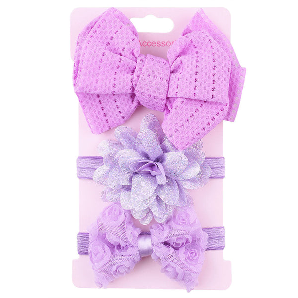 HKM-101139 Child's Colorful Bowknot Hairband Headdress for Infants and Toddlers