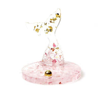 HKM-101267 Fish Tail Natural Resin Crystal Gravel Ornament Mobile Phone Stand Gift