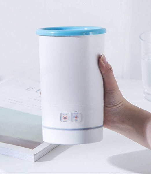 HKM-1012925 USB Portable Paw Washing Cup with Soft Silicone Brush and Long Battery Life - Multiple Colors Available