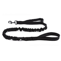 HKM-1014845 Reflective Nylon Retractable Dog Leash with Elastic Hand Grip - Multiple Colors Available
