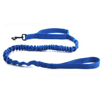 HKM-1014845 Reflective Nylon Retractable Dog Leash with Elastic Hand Grip - Multiple Colors Available