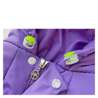 HKM-1015229 Cozy Purple Winter Dog Cotton Clothes for Warmth and Style