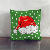 HKM-101523 Christmas-Themed Linen Pillow Cover with Cartoon and Plant Patterns - 45x45cm