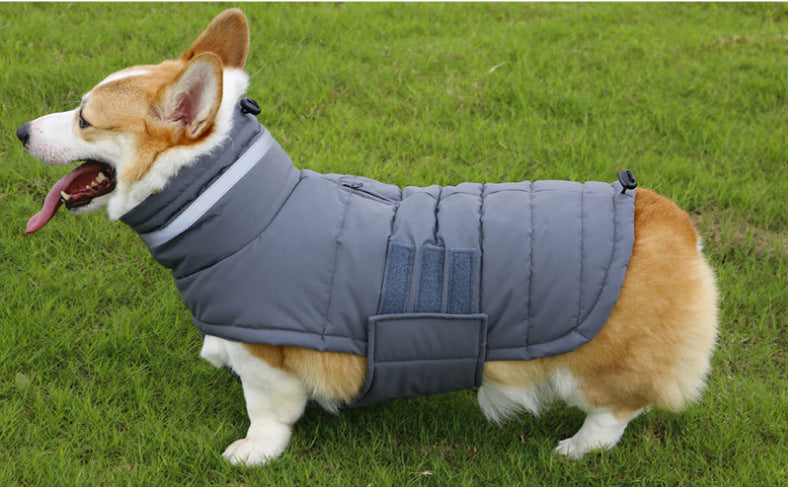 HKM-1015485 Warm Waterproof Dog Coat with Thicken Vest for Medium to Large Dogs