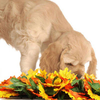 HKM-1015869 Pet Jungle Feeding Mat - Washable Sniffing Blanket for Engaging Pet Playtime - 55x50CM