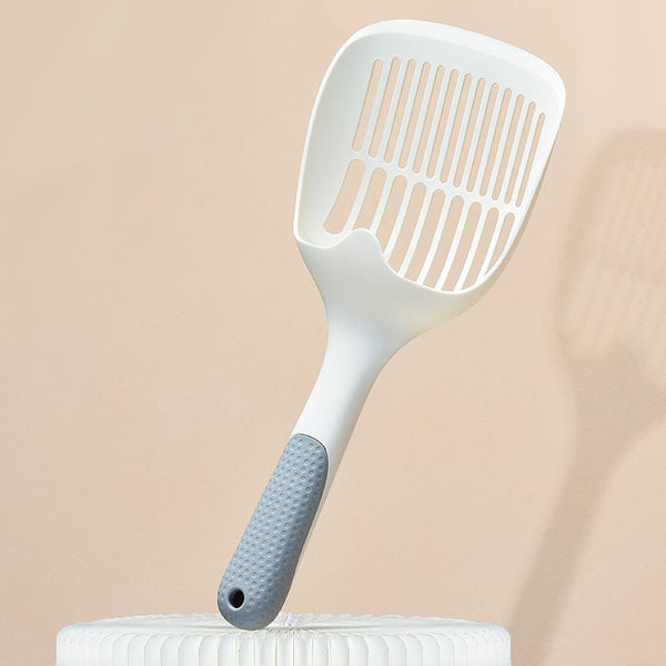HKM-1016509 Self-Cleaning Cat Litter Scoop with Base - Durable Plastic Shovel for Efficient Pet Litter Maintenance