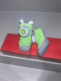 HKM-1017661 Breathable Mesh Pet Shoes for Small Dogs with Rotating Button - Multiple Colors Available
